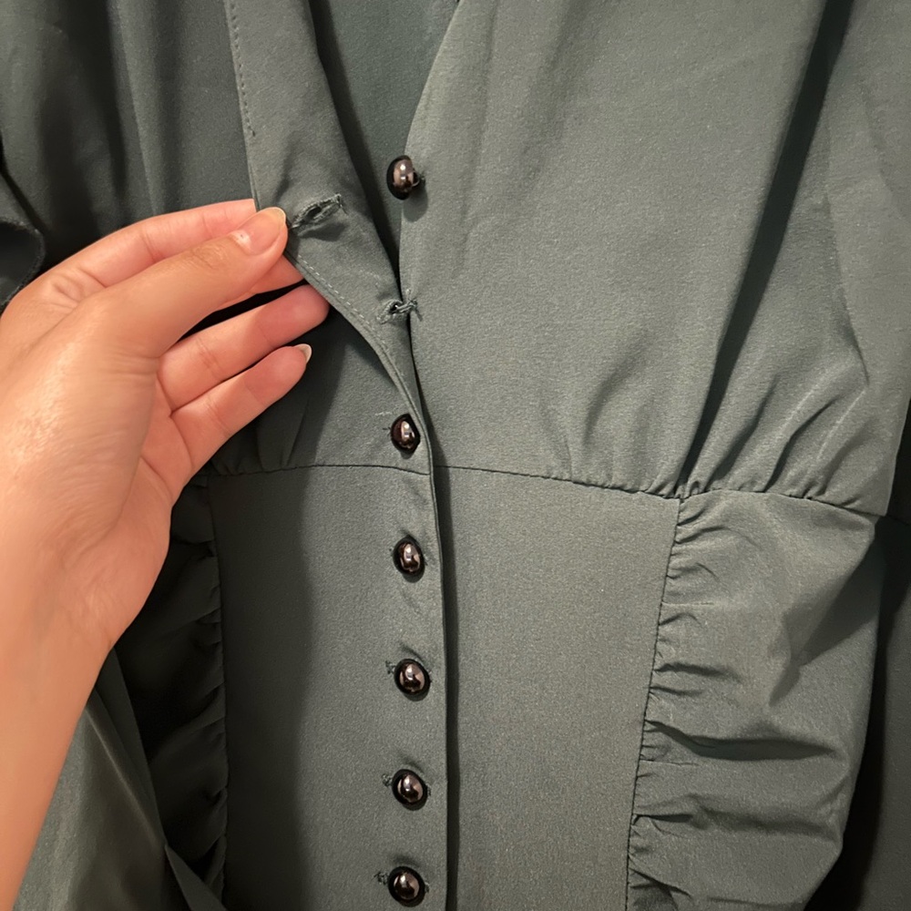 Chic Star Deep Green Blouse